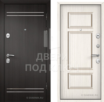 Дверь белая 2 мм в дом ДПК-13360